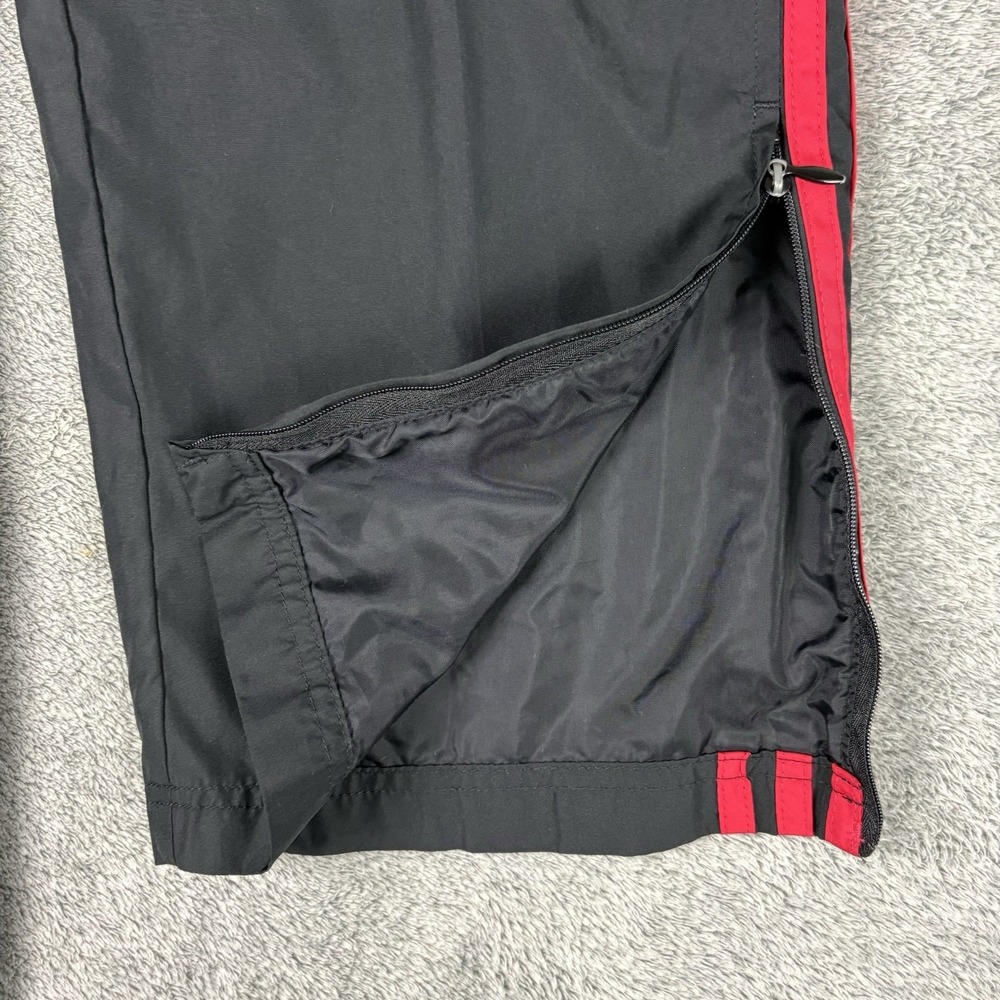 Adidas Pants Men's Large Black Track Athletic Pockets Running Y2K Ankle Zip - Picture 9 of 10
